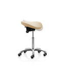 ZenGrowth Sattelhocker mit geteilter Sitzfläche und kippbarem Sitz, Beige