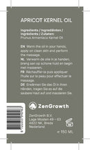ZenGrowth 100% Natürliche Aprikosenkernöl 150ml