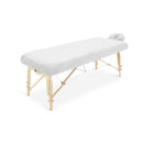 ZenGrowth Serenza Mikrofaser-Spannbettlaken mit Kopfstützenbezug weiß