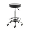 ZenGrowth Tabouret Schwarz mit Chromgestell & Fußring