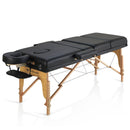 ZenGrowth Oslo klappbare Massageliege 71 cm Schwarz