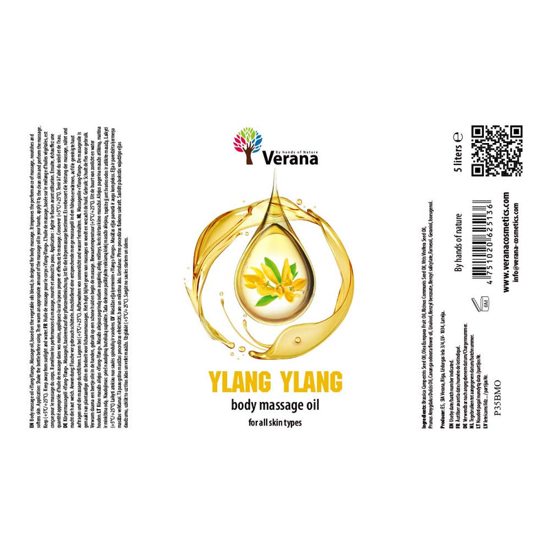 Verana 100% Natürliches Massageöl Ylang Ylang 5l