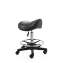 ZenGrowth Sattelhocker Schwarz mit Kunststoffgestell