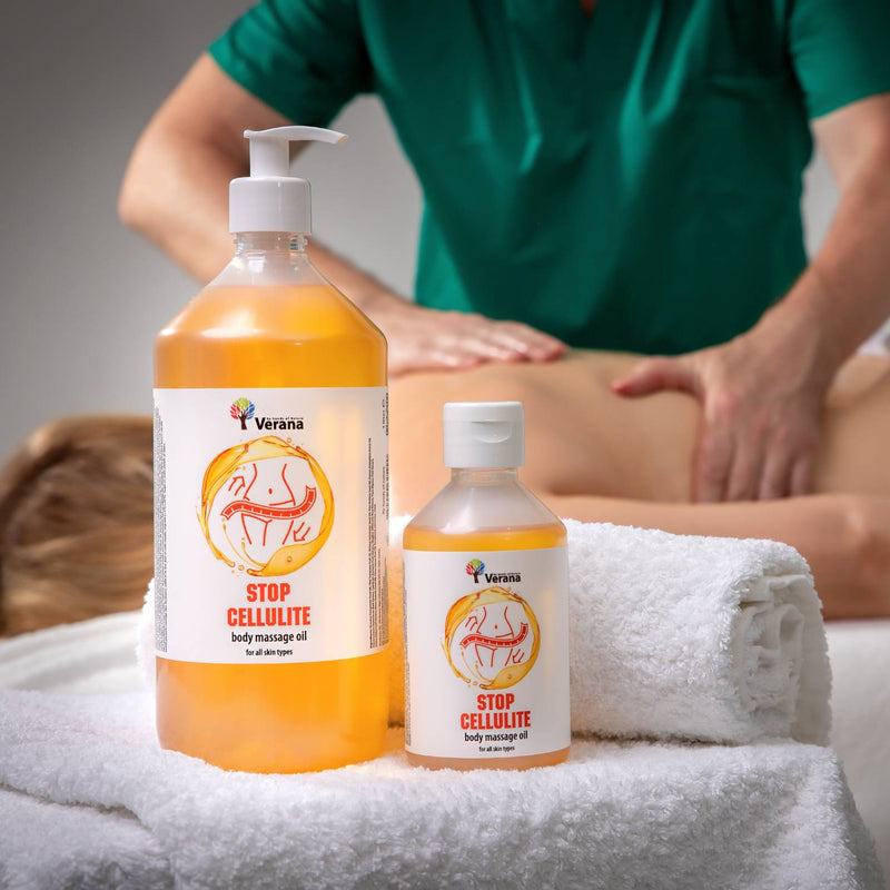 Verana 100% natürliches Massageöl Stop Cellulite 1l