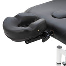 ZenGrowth Byron Elektrische Massageliege, Schwarz, 72 cm