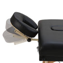 ZenGrowth Oslo klappbare Massageliege 71 cm Schwarz