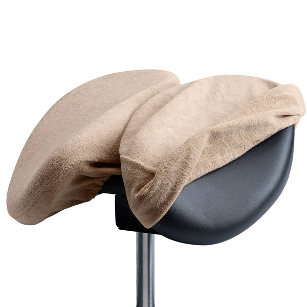 Frotteebezug für Hocker oder Sattelhocker Hellbraun