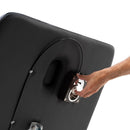 ZenGrowth Byron Elektrische Massageliege, Schwarz, 72 cm