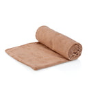 2x ZenGrowth Serenza microvezel massage handdoek 45 x 90cm Bruin