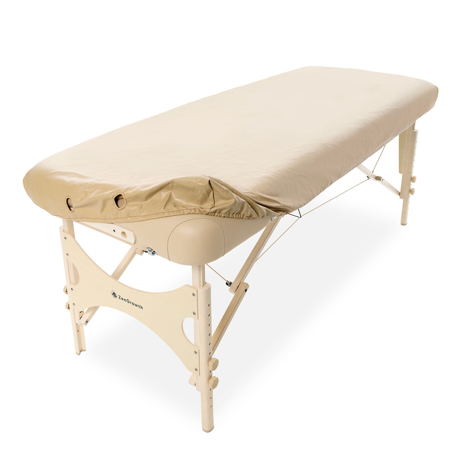 Oliebestendig hoeslaken beige