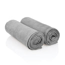 2x ZenGrowth Serenza microvezel massage handdoek 45 x 90cm Grijs
