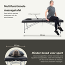 ZENGROWTH Klappbarer Massagetisch Athleten-Schwarz 63.5cm