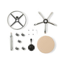 ZenGrowth Tabouret Beige mit Chromgestell