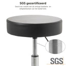 ZenGrowth Tabouret Schwarz mit Kunststoffgestell