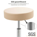 ZenGrowth Tabouret Beige mit Chromgestell