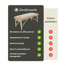 Frottee-Spannbetttuch Massageliege Hellbraun mit Aussparung ZENGROWTH