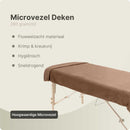 ZenGrowth Serenza Mikrofaser-Massagetuch 100 x 220 cm braun