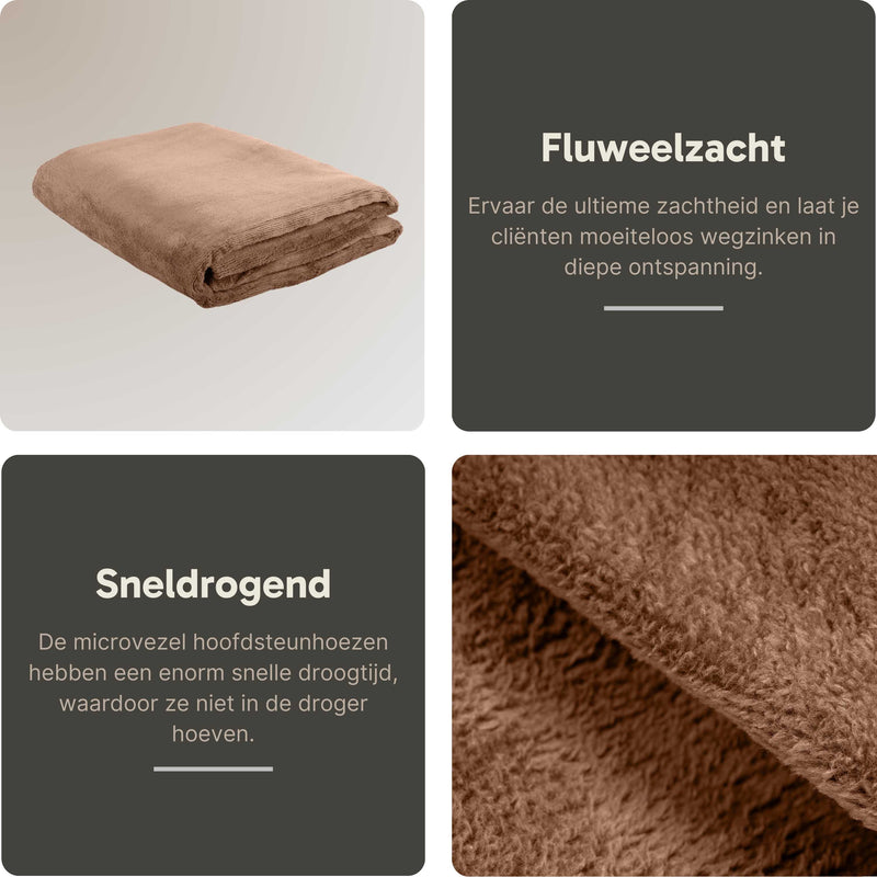 ZenGrowth Serenza Mikrofaser-Massagetuch 100 x 220 cm braun