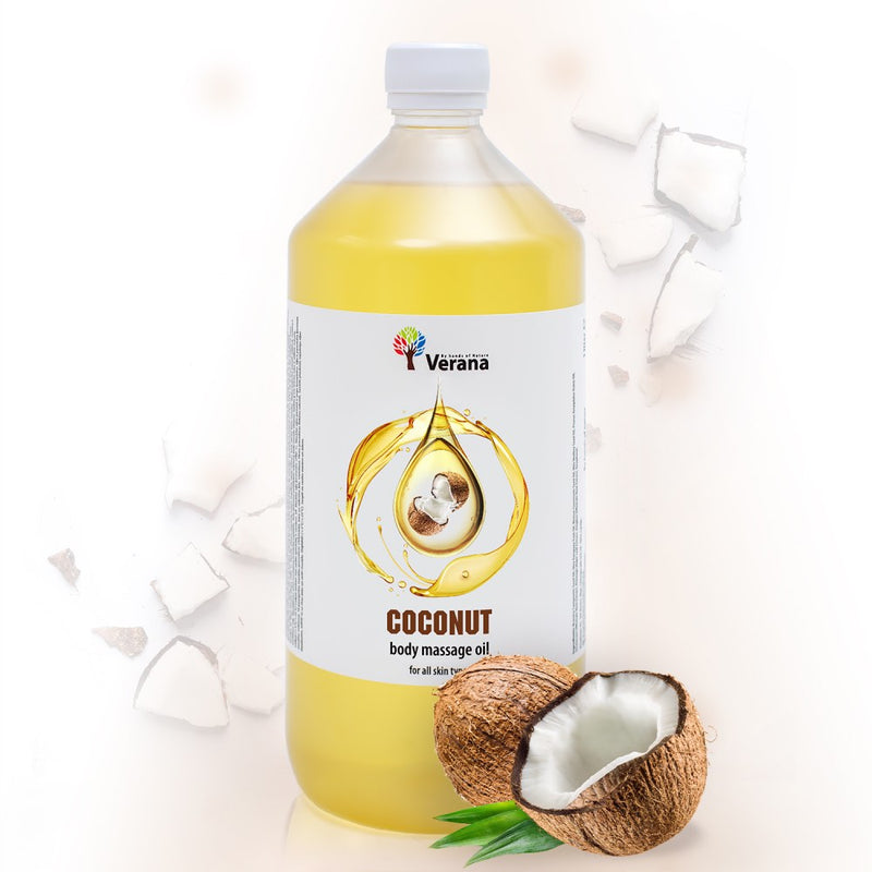 Verana 100% Natürliches Massageöl Kokosnuss 1l