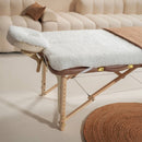 Fluffy Fleece Kopfstützenbezug Weiß