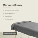 ZenGrowth Serenza Mikrofaser-Massagetuch 100 x 220 cm grau
