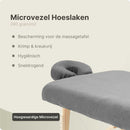 ZenGrowth Serenza Mikrofaser-Spannbettlaken mit Kopfstützenbezug grau