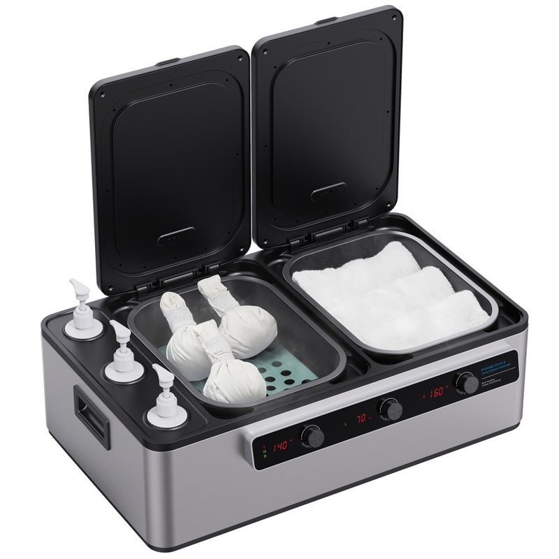 Hotstone-Set 17l Ofen mit Display + 60 Steine