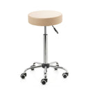 ZenGrowth Tabouret Beige mit Chromgestell
