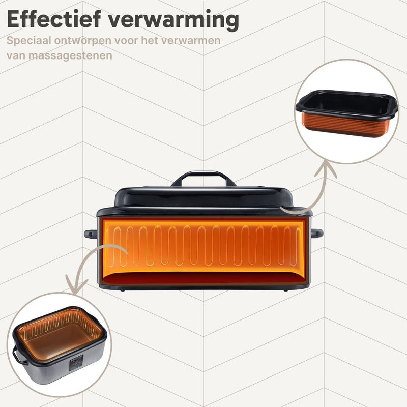 Hotstoneheater 17 Liter met Display