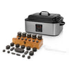 Hot-Stone-Set 17l Wärmegerät mit Display + 45 Steinen