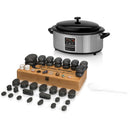 Hotstoneset 6l heater met display + 64 stenen