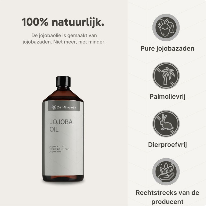 ZenGrowth 100% Natürliches Jojobaöl 1L