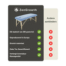 Frottee-Spannbetttuch Massageliege Hellblau mit Aussparung ZENGROWTH