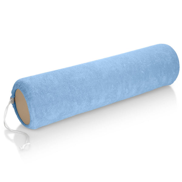 Frottee-Knierollenbezug Hellblau