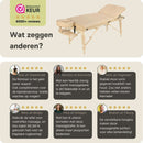 ZENGROWTH Klappbarer Massagetisch Nimman Beige 71cm