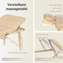 ZENGROWTH Klappbarer Massagetisch Nimman Beige 71cm
