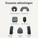 ZENGROWTH Massagestuhl Legian Zusammenklappbar Schwarz