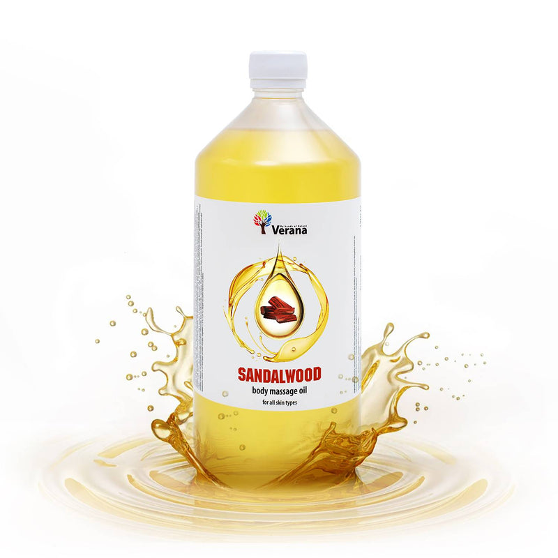 Verana 100% natürliches Massageöl Sandelholz 1L