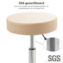 ZenGrowth Tabouret Beige mit Chromgestell