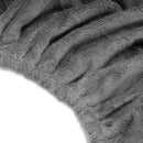 ZenGrowth Serenza Mikrofaser-Spannbettlaken mit Ausschnitt grau