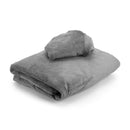 ZenGrowth Serenza Mikrofaser-Spannbettlaken mit Kopfstützenbezug grau