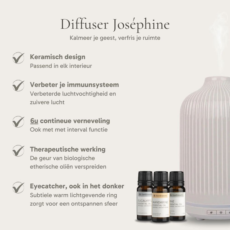 Winter-Set - Joséphine Diffuser + 3x 10ml Ätherisches Öl