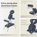 ZENGROWTH Massagestuhl Valo Klappbar Marineblau