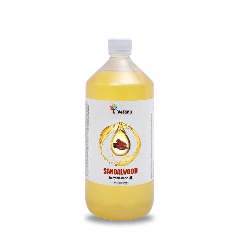 Verana 100% natürliches Massageöl Sandelholz 1L