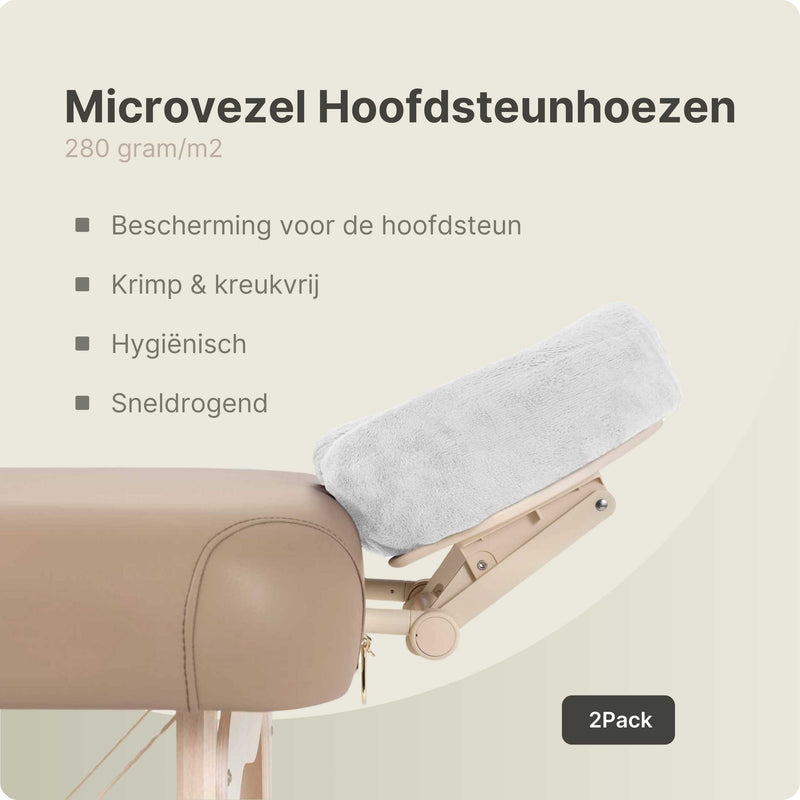 ZenGrowth Serenza Mikrofaser-Kopfstützenbezug weiß (2x)