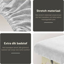 Frottee-Spannbetttuch Massageliege Weiß mit Aussparung ZENGROWTH