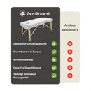 Frottee-Spannbetttuch Massageliege Weiß mit Aussparung ZENGROWTH