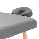 ZenGrowth Serenza Mikrofaser-Spannbettlaken mit Kopfstützenbezug grau