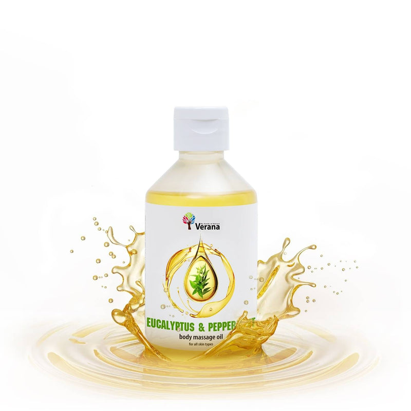 Verana 100% natuurlijke Massageolie Eucalyptus & Pepermunt 250ML