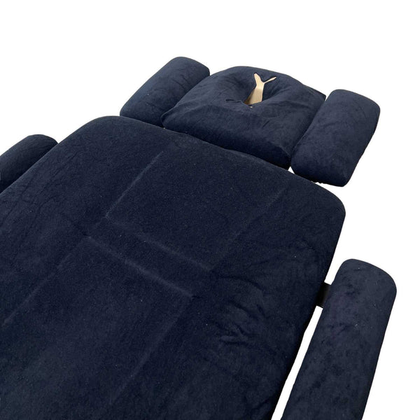 Frottee-Spannbettlaken-Set für elektrische Massageliege Lagos, Schwarz